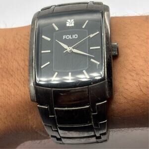 Black Folio Men's Watch
